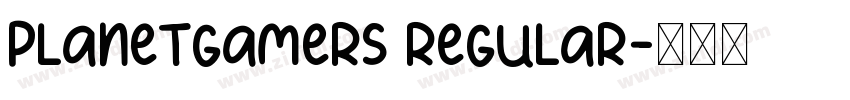 PlanetGamers regular字体转换